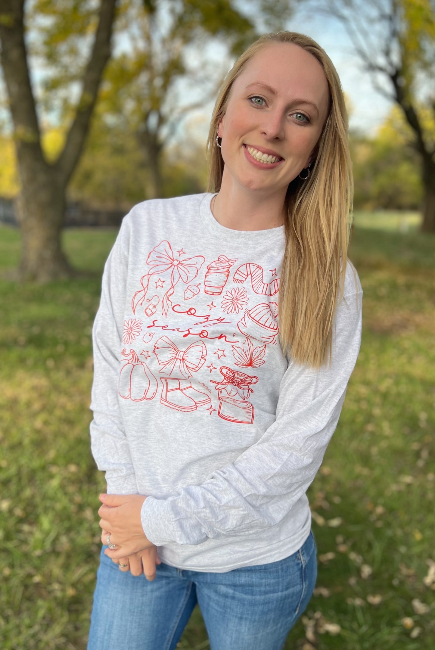 *Whoa Nellie* Cozy Season LS Tee