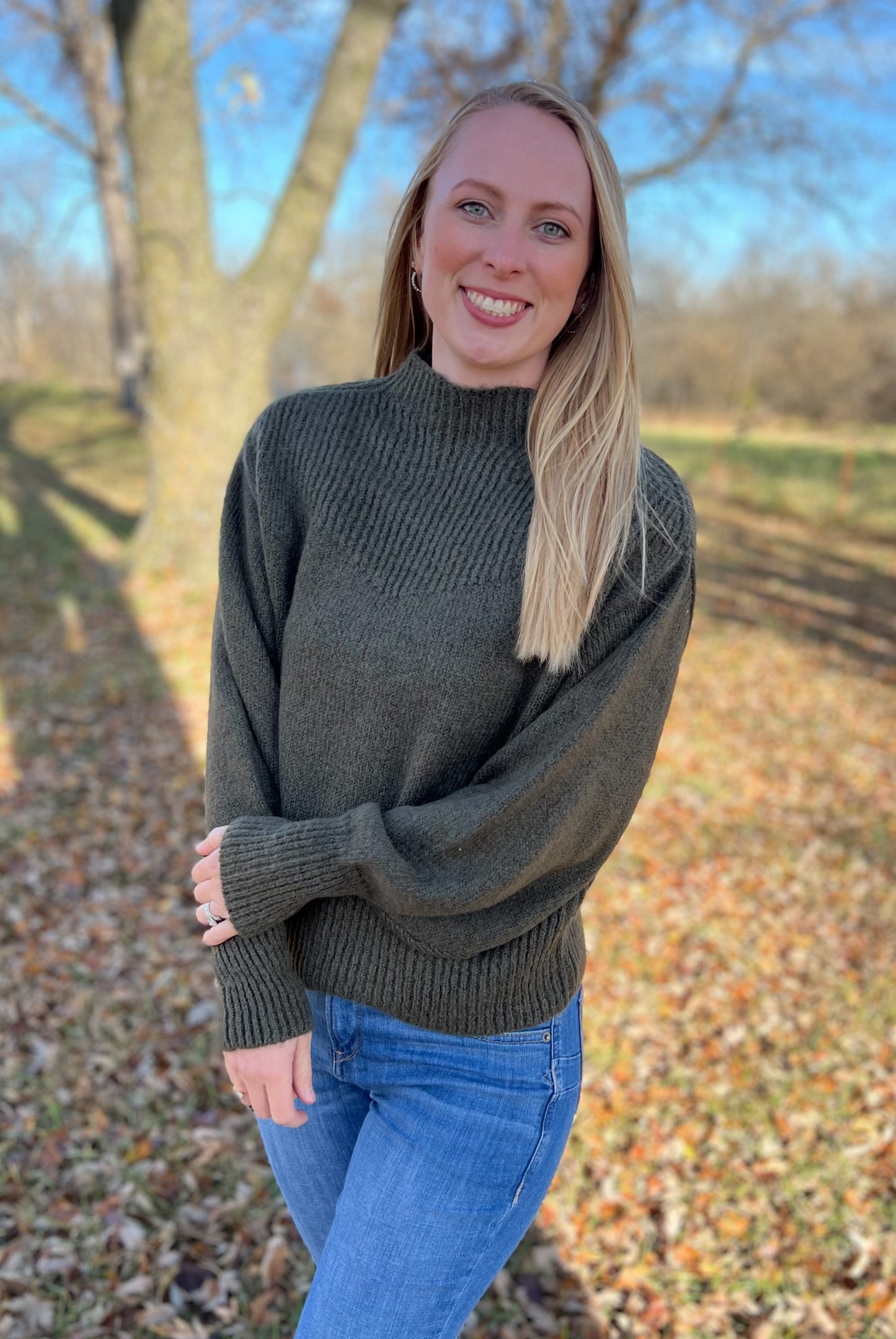 Destiny Mock Neck Sweater