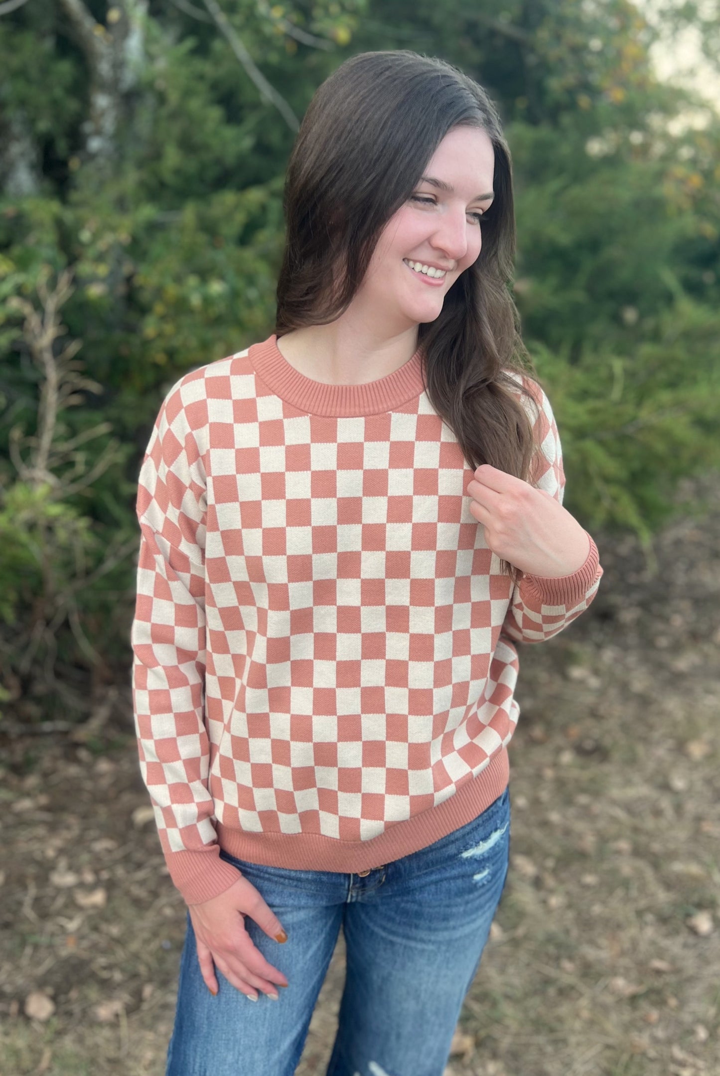 Wren Checkered Sweater