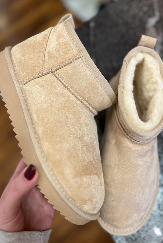 *Soda* Lila Slipon Bootie - Oatmeal