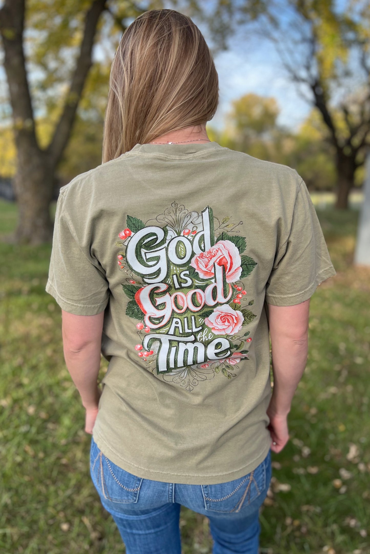 *Whoa Nellie* God is Good Floral Tee
