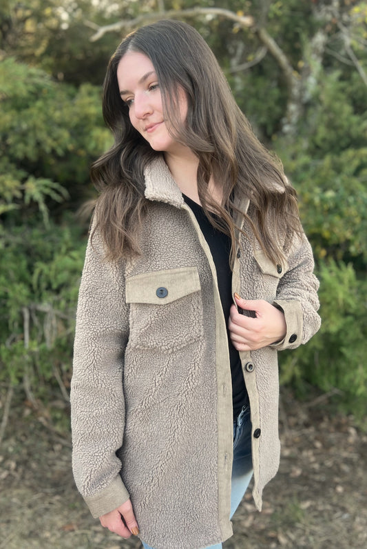 Liza Sherpa Shacket