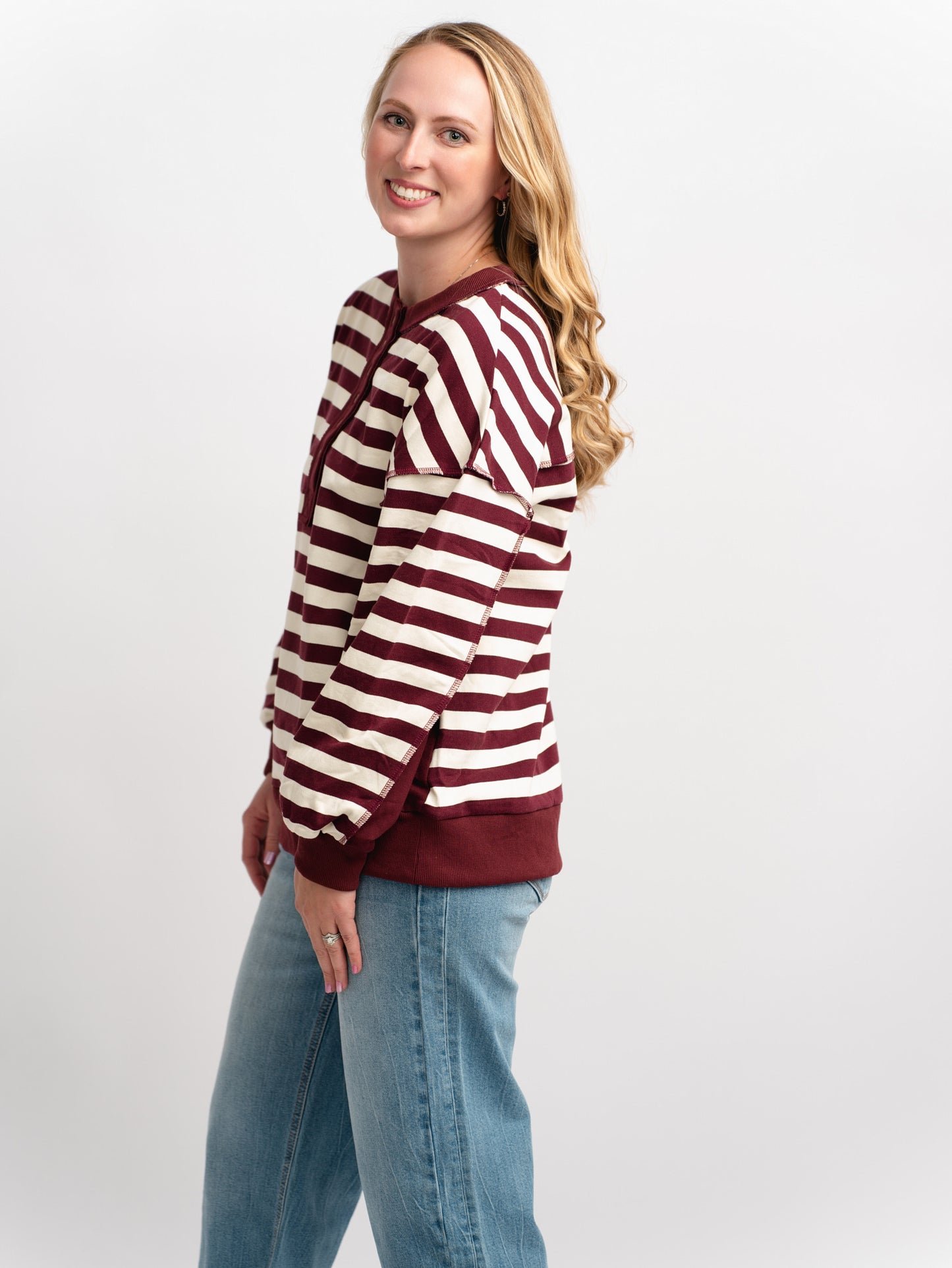 Dana Striped LS Top