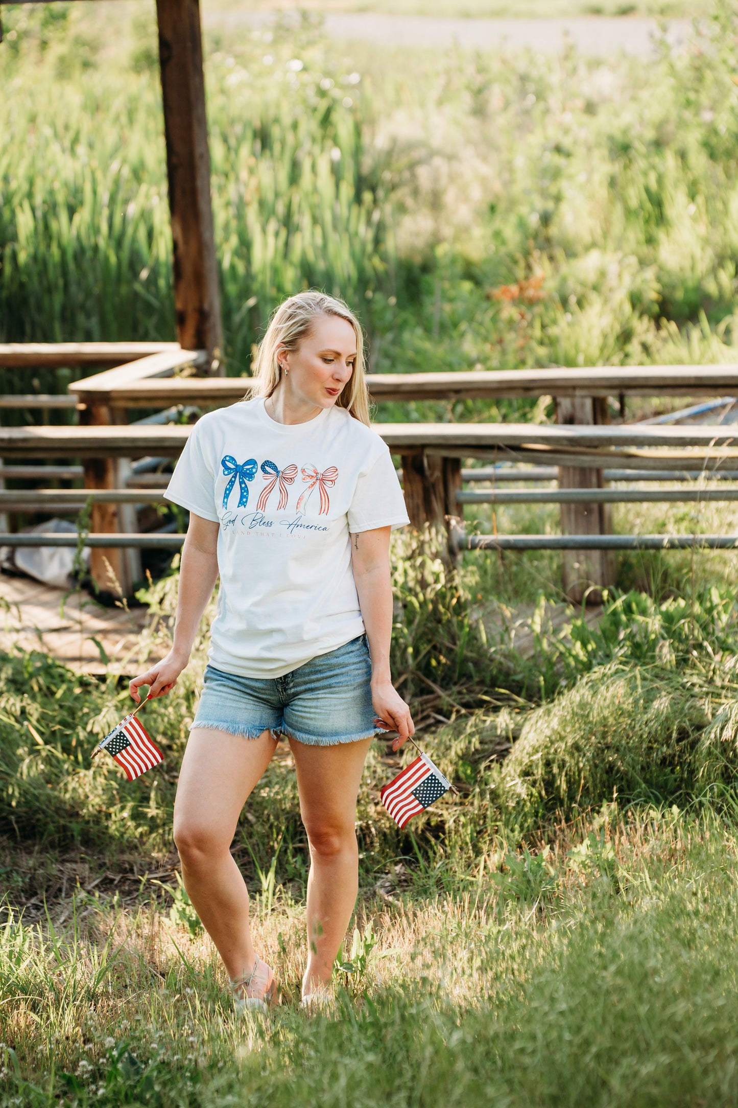 *Whoa Nellie* God Bless America Tee